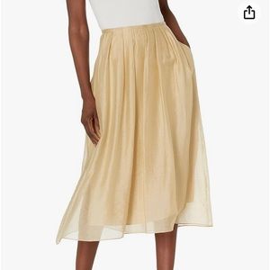 VINCE Skirt Tan Cream Size Large New